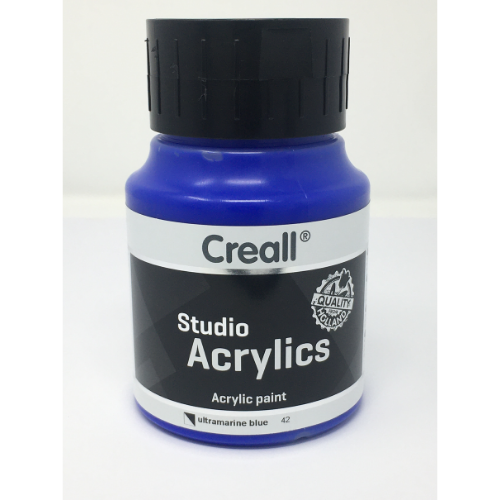 Paint - Acrylic - Acrylic Paint - 500ml (Big) - Professional - Ultramarine Blue (Creall)