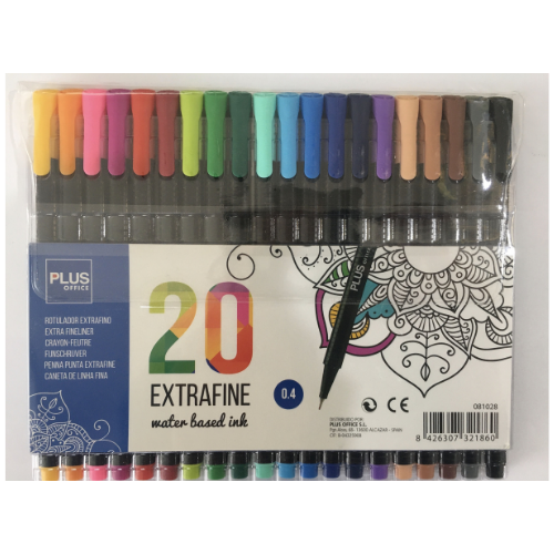Set of Extra-Fine Fine Liners (x12 or x20)