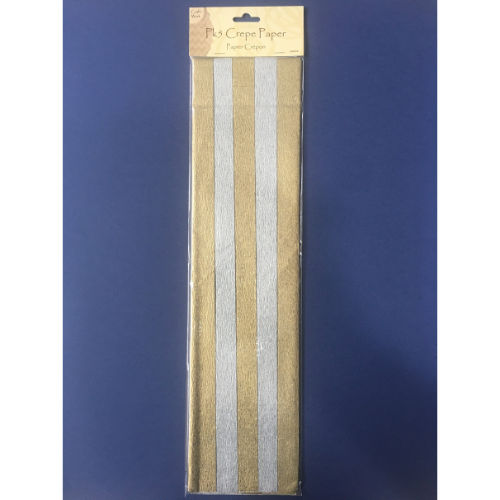 NEW Crepe Paper - Packet of Silver and Gold