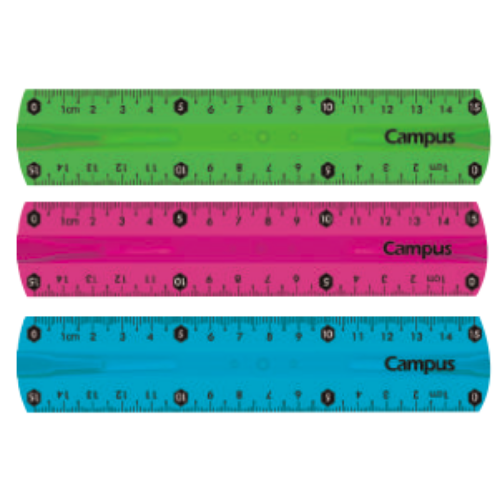 Ruler - Flexible Plastic - 15 cm or 30 cm (Campus)