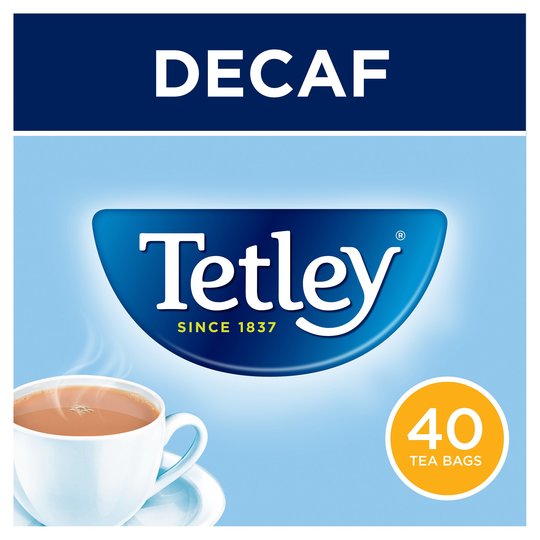 Tetley Tea - Decaffeinated - x40 bags.