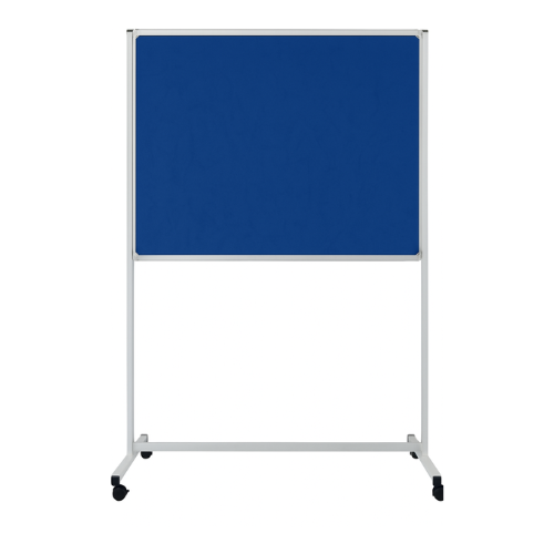 Boards - Felt / Fabric Board with Stand and Wheels (Blue)