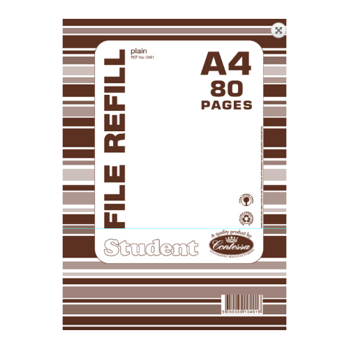 Writing Pad - A4 Refill Pad with Plain Paper