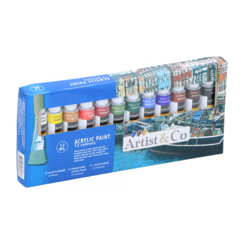 Paint - Acrylic - Acrylic Paint Set x12 - 12ml - Normal Quality
