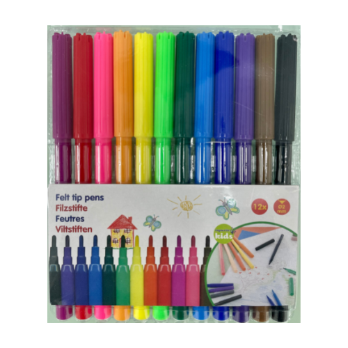 Markers - Fibre Tipped Gem Markers Thin x12