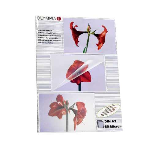 Laminating Pouches - A3 - 80 microns - (Box of 50)