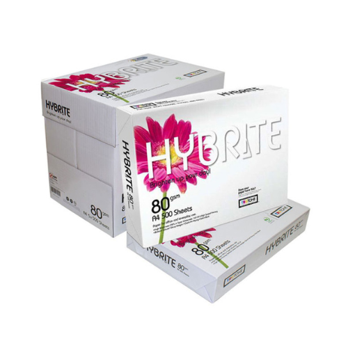 A4 Paper - White - High Quality - 80 gsm - Hybrite - (Pack of 500 sheets or Box with 5 packs) NB: Call us for discounts if you are a B2B buyer or office.