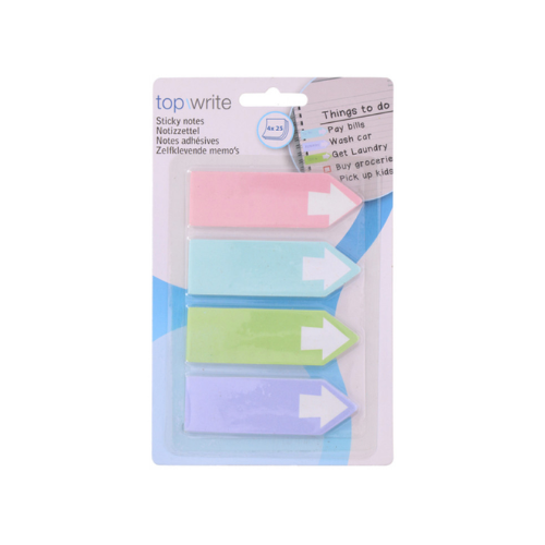 Sticky Notes - Paper Arrow Flag Marker x4 Colours