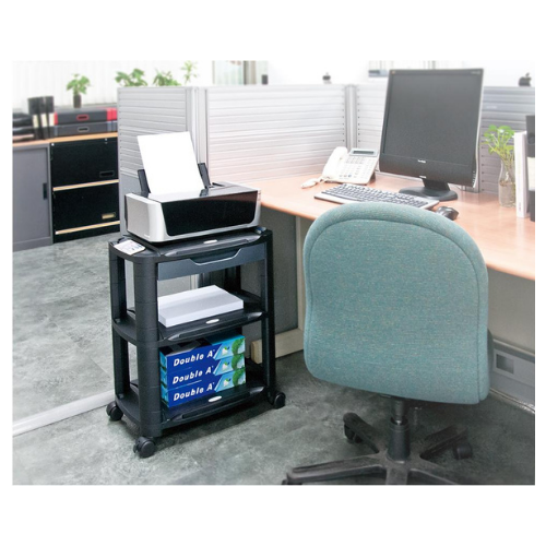 Machine Cart / Monitor or Printer Stand with storage shelves.