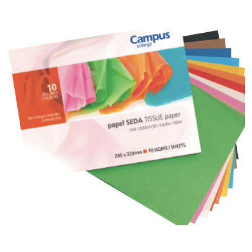 Craft Paper - Tissue - (Packet of 10 sheets x 10 colours)