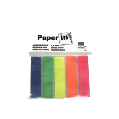 Sticky Notes - Paper In Plastic Flag Markers x5 colours