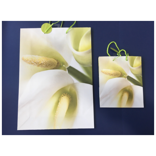 NEW Yellow Fancy Flower Gift Bags (x 2 sizes)