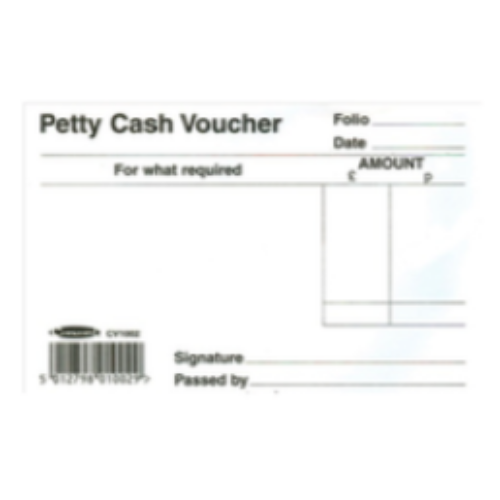 Petty Cash Voucher Book