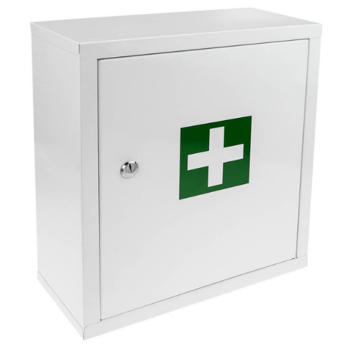 First Aid Metal Cabinet with Key.