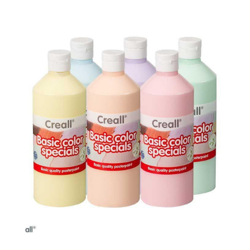 Paint - Poster - Creall Pastel Coloured Poster Paints - 500ml