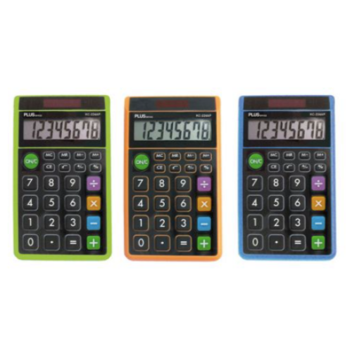 Calculators - 8 Digits (x3 Colours) - 66 x 115mm - (Plus Office SS-165)