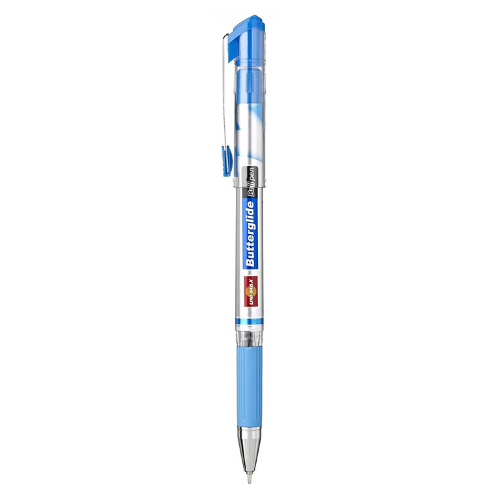 Pen - Unimax Butterglide Blue Pen with Finger Grip