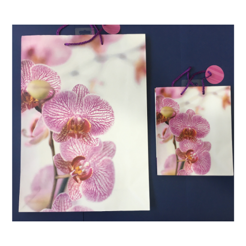 NEW Purple Fancy Flower Gift Bags (x 2 sizes)